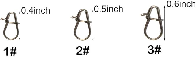 100pcs/pack Fishing Nice Snaps Power Clips Fast Snaps Fishing Speed Clips 25LB 30LB 40LB