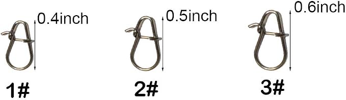 100pcs/pack Fishing Nice Snaps Power Clips Fast Snaps Fishing Speed Clips 25LB 30LB 40LB