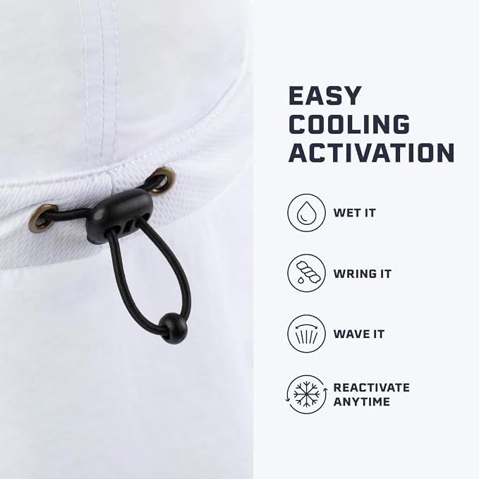 Cooling Sun Defender Sun Hat, UPF 50 UV Protection for Men Women, Wide Brim Outdoor Hat for Hiking, Fishing, Beach, Gardening
