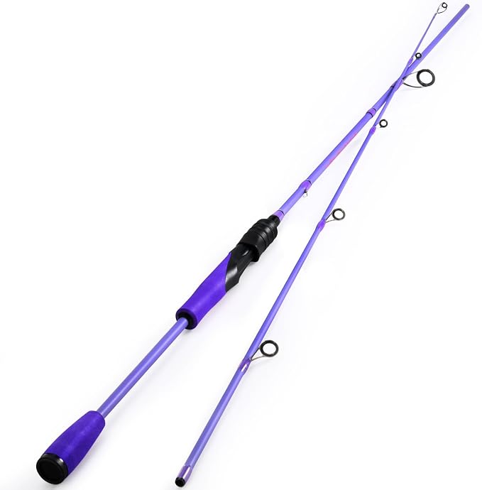 Sougayilang VoidFlare Performance Spinning & Casting Fishing Rod, Lightweight IM6 Graphite with Hook Keeper, EVA Grip