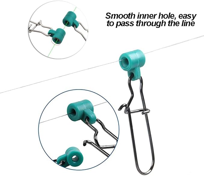 Fishing Line Sinker Slide with Duo Lock Snap Heavy Duty Sinker Size