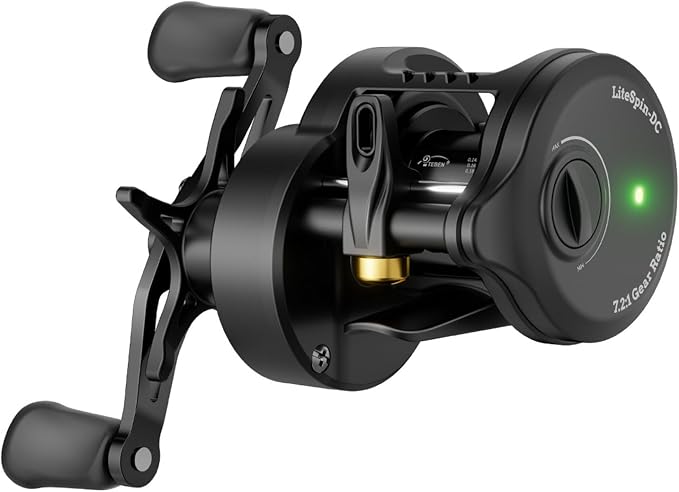 Colorful Baitcasting Fishing Reel Portable Rotates with Electronic Charging for Smooth Casting Colorful Baitcasting