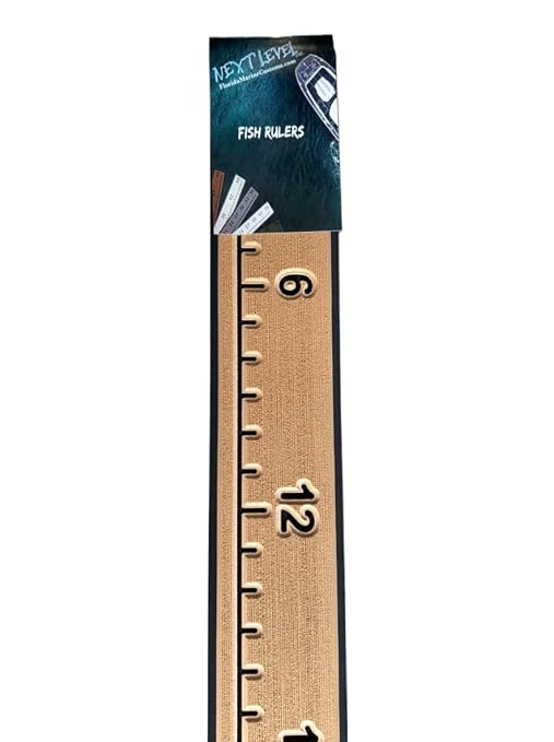 | Fish Ruler | SeaDek | 48 inch Fish Measurement Tool | Perfect for Boats and Kayaks | Mocha/Black