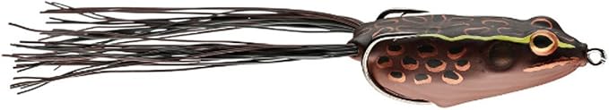Booyah Pad Crasher Topwater Bass Fishing Hollow Body Frog Lure with Weedless Hooks