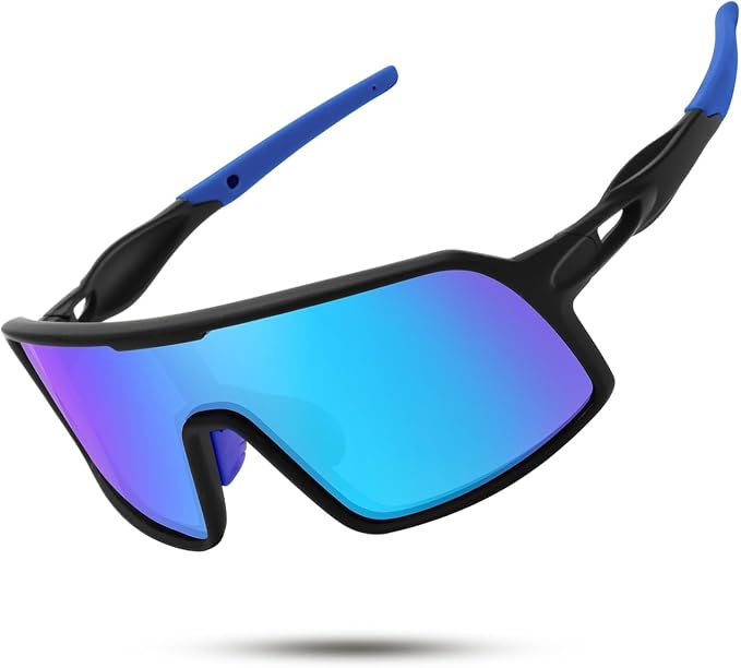 SEKKAF Polarized Sports Sunglasses for Men and Women Cycling Glasses UV Protection Goggles for Mountain Bike Running Fishing