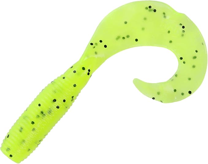 Yamamoto 5" Single Tail Grub Soft Plastic Fishing Angling Swimbait Lures with Tail-Curling Action - 20 Pack