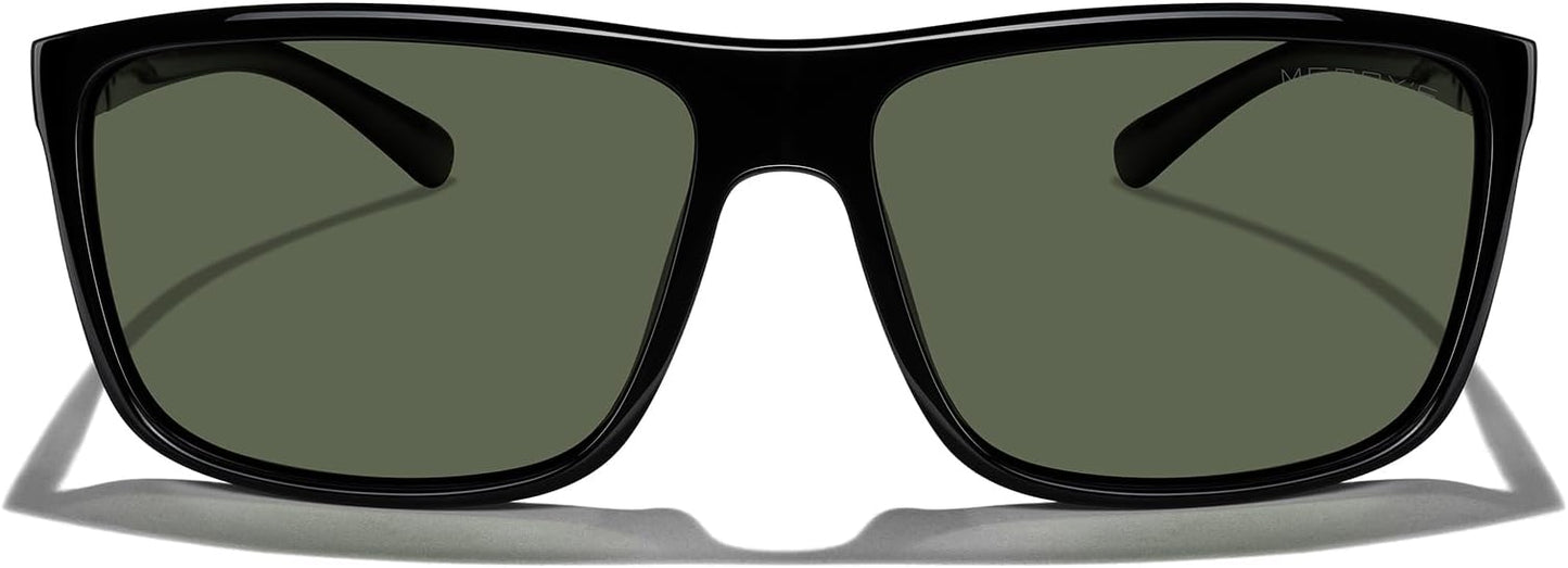 MERRY'S Rectangular Polarized Sports Sunglasses for Men Women Cycling Driving Fishing UV400 Protection S8225