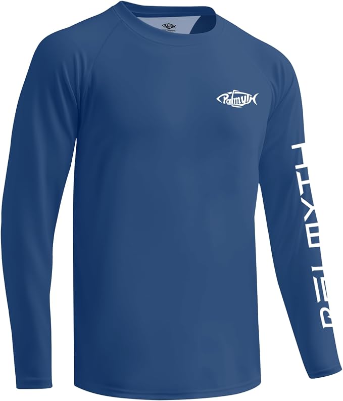 Palmyth Fishing Shirts for Men Long Sleeve UPF 50+ T Shirt Sun Protection Tee