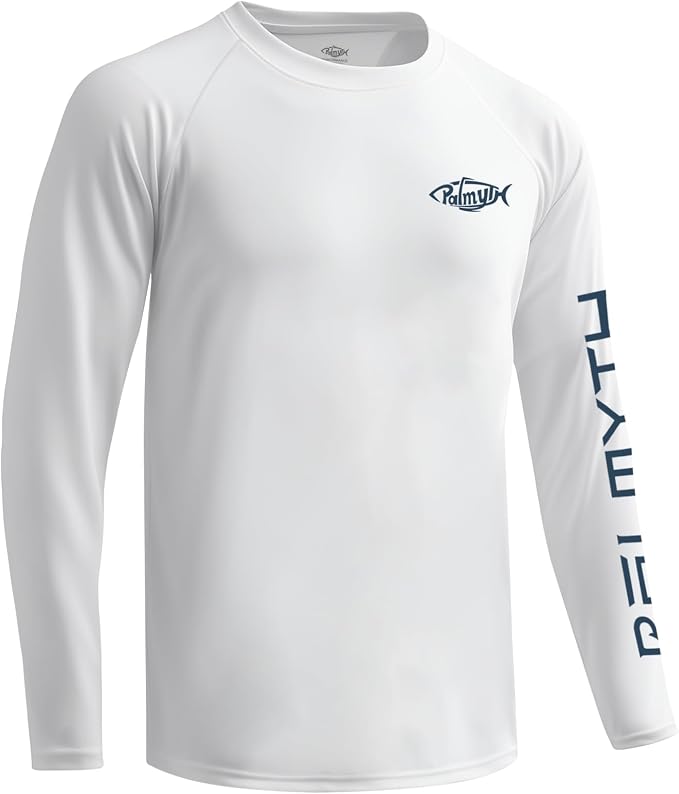 Palmyth Fishing Shirts for Men Long Sleeve UPF 50+ T Shirt Sun Protection Tee
