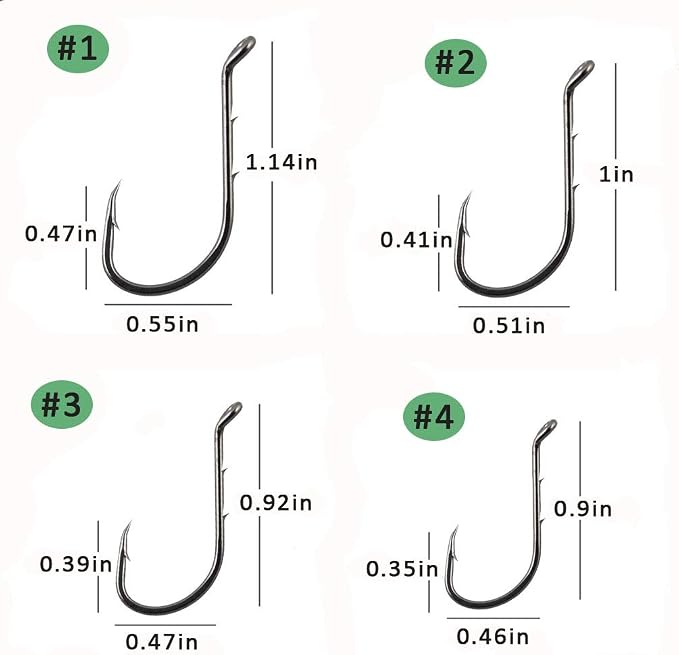 Fishing Baitholder Hooks - 100pcs Barbed Shank Sharp Strong High Carbon Steel Octopus Bait Holder Hooks for Freshwater Saltwater Live Bait Fishing