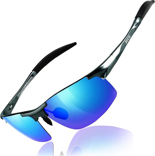 DUCO Mens Sports Polarized Sunglasses UV Protection Sunglasses for Men 8177s