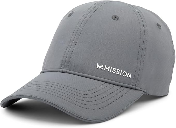 MISSION Cooling Performance Hat, Unstructured Low-Profile Adjustable Fit - UPF 50 - for Running, Workouts & Outdoors
