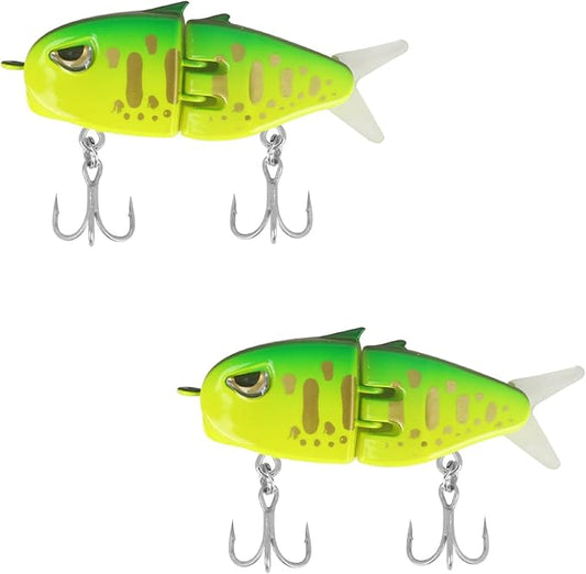 Popper Top Water Fishing Lure: Whopper Fishing Lures with Floating Rotating Tail Barb Treble Hooks Saltwater Freshwater for Bass
