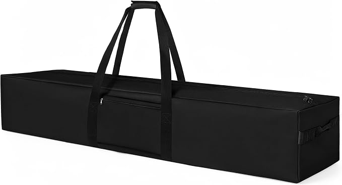 COOLBEBE 83" x 16" x 12" Extra Large Tent Storage Bag - 260L Heavy Duty Waterproof Duffle Bag for Tent Poles, Canopy, Hammock, Tripod, Fishing Gear, Sports Equipment & Outdoor Moving, Black