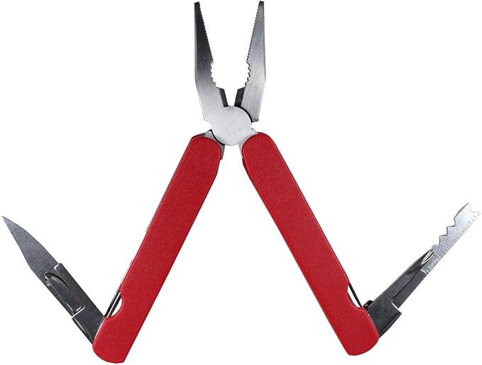 ADROIT 6" (15.2 cm) 11-in-1 Foldable Multi-Tool Pliers | 11-in-1 Functionality | ABS Handles | Nylon Belt Pouch Included | Ultimate Outdoor Companion