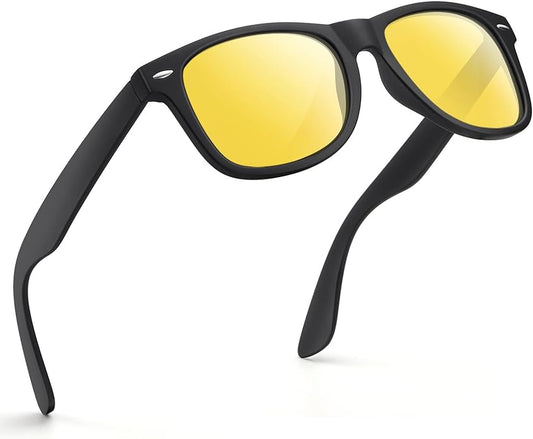 FEIDUSUN Sunglasses Men Polarized Sunglasses for Mens and Womens,Black Retro Sun Glasses Driving Fishing UV Protection