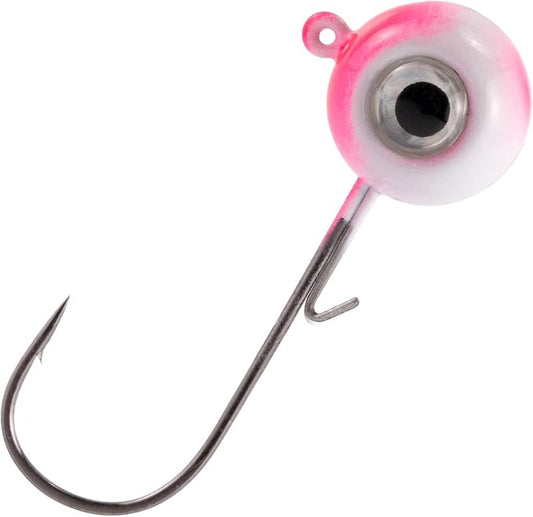 Dr.Fish 10 Pack 3D Eye Fishing Jig Heads Ball Swimbait Jig Saltwater Freshwater Bass Walleye Fishing Hooks Crappie Trout