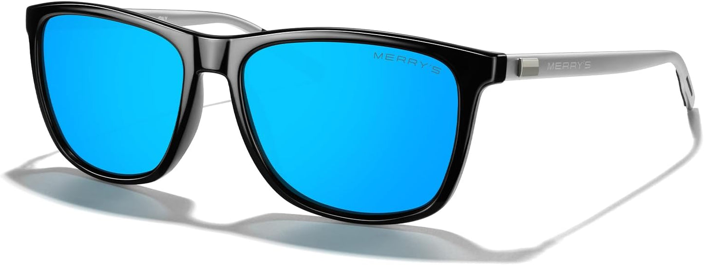 MERRY'S Unisex Polarized Aluminum Sunglasses Vintage Sun Glasses For Men/Women S8286