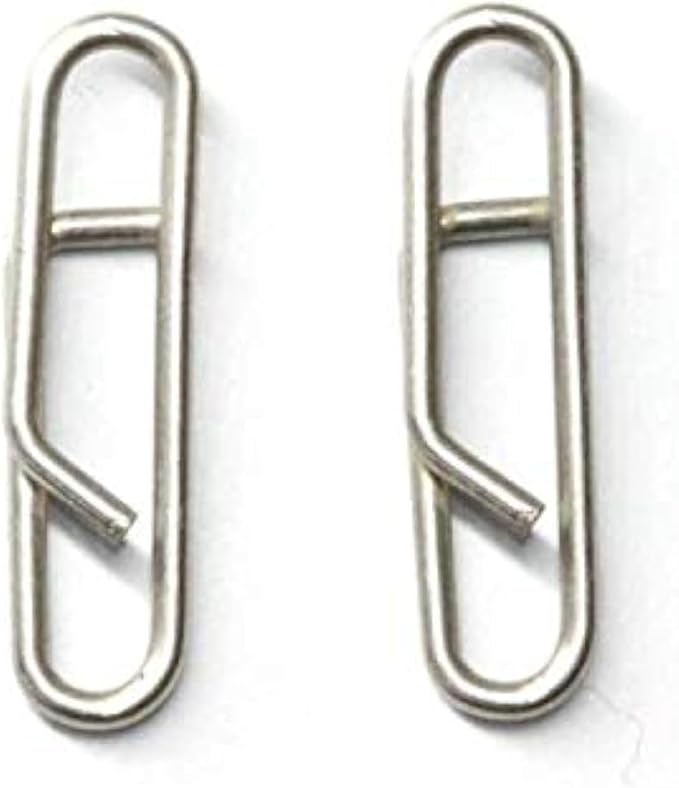 100pcs/pack Stainless Steel Power Clips Lure Clips Snaps Quick Change Fishing Lure Connector Kayak Drifting Fishing Fast Snaps Speed Clips