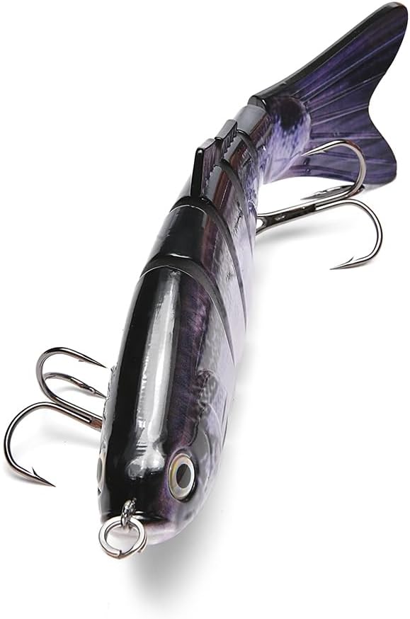 Large Multi Jointed Fishing Lures Bait,Big Giant Fishing Bass Lures,Crankbaits Swimbaits with Treble Hook