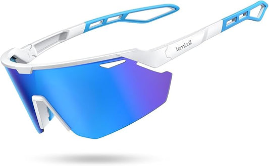 Lamicall 24g Polarized Sports Sunglasses for Men Women - UV400 Protection Sun Glasses for Baseball Running Cycling Fishing