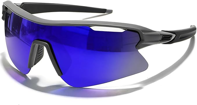 SEKKAF Polarized Sports Sunglasses for Men Women and Youth, UV400 Protection Ideal for Cycling Baseball Fishing Golf Running