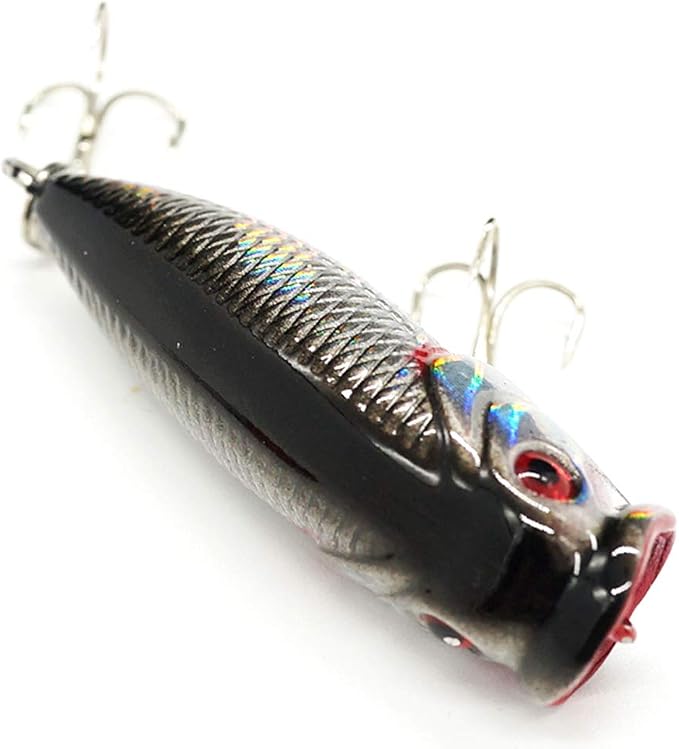 Seasky Fishing Plug Lures Micro Popper Topwater Trout Attack in Freshwater