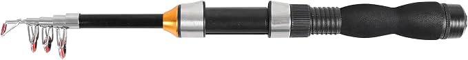 Telescopic Collapsible Extendable Fishing Rod for Saltwater and Freshwater, Lightweight and Compact Design
