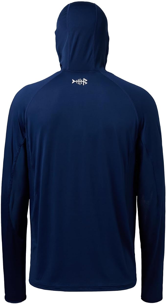 BASSDASH UPF 50+ Men’s Long Sleeve Fishing Shirt with Mask UV Neck Gaiter Hoodie