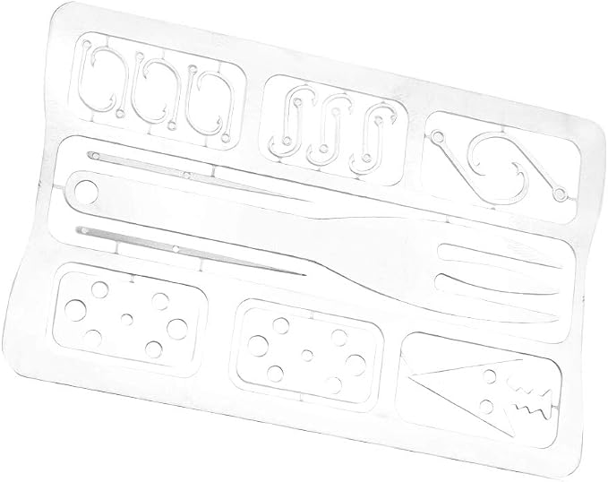 Fishing Multi Tool Survival Card Kit for Camping Emergency Fishing Gear