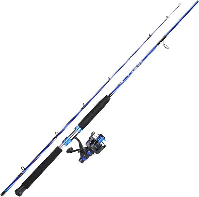 Sougayilang Catfish Fishing Rod Combo IM8 Carbon 2 Piece, MH Power Portable Travel Spinning Rod with 4000 Size Spinning Reel -7'0"