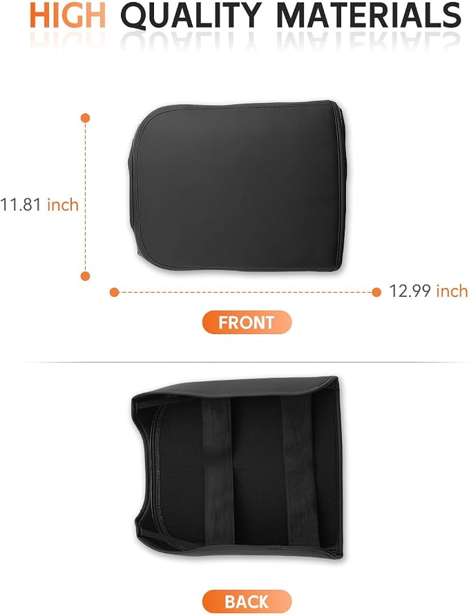 CDEFG for 2023-2025 2026 Ford F-250 F350 F450 F550 Super Duty Center Console Cover Armrest Box Cover for F250 (XL, XLT, Lariat, King Ranch, Platinum) Accessories Console Arm Rest Protector