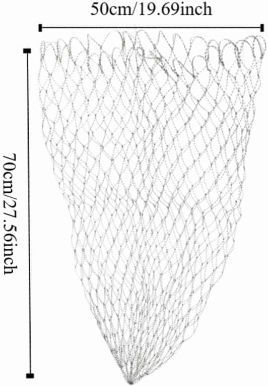 ‌Fishing Landing Net Replacement Nylon Mesh Catch & Release Net for Bass/Trout