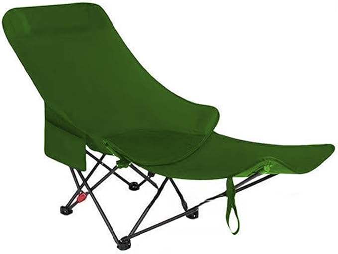 Portable Lightweight Compact Camping Foldable Chair with Carry Bag for Hiking Fishing Beach (Green 1)