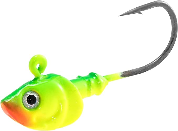 Dr.Fish 10 Pack Swimbait Jig Heads, Saltwater Fishing Jig Heads 3D Eyes High Carbon Steel Hooks Surf Fishing Lures Flounder Striper Halibut Pompano Bass