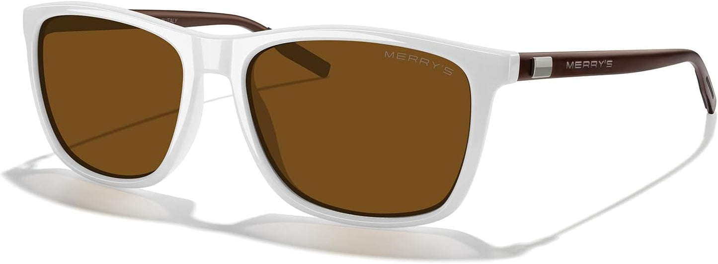 MERRY'S Unisex Polarized Aluminum Sunglasses Vintage Sun Glasses For Men/Women S8286