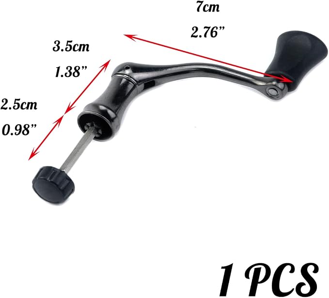 Crapyt Fishing Reel Handle Fishing Wheel Grasp Spinning Crank Handle Arm Grip Part Knob Tackle Wheel Ball Shake Rotary Knob