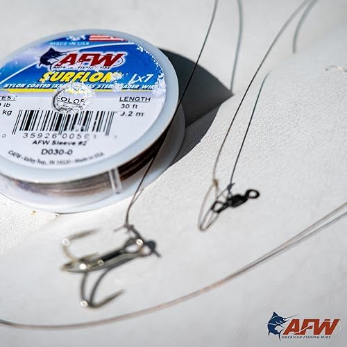 AFW American Fishing Wire Fishing Swivels - Mighty Mini 100% Stainless Steel Crane Swivels, 3X Stronger Than Brass, for Terminal Tackle Box, Up to 600lb Test - Fishing Gear for Fishing Line Leaders