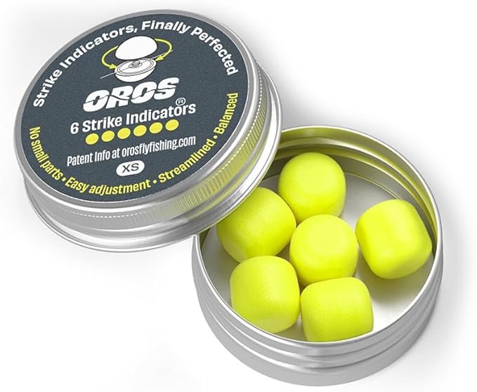 Oros Strike Indicators for Fly Fishing, Reusable Foam Nymph Indicators, High Visibility Trout Fishing Float, Assorted Sizes