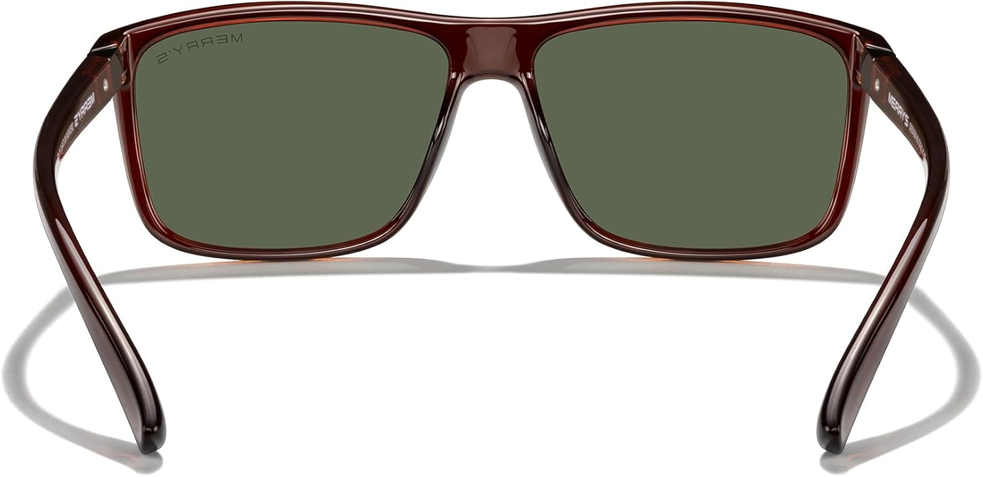 MERRY'S Rectangular Polarized Sports Sunglasses for Men Women Cycling Driving Fishing UV400 Protection S8225