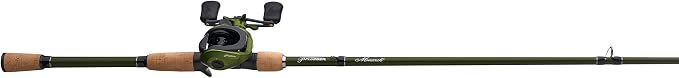Pflueger Monarch Low Profile Baitcast Reel and Fishing Rod Combo