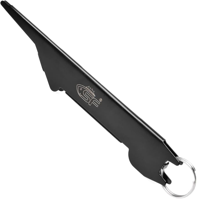 SF 3 in 1 Black Fly Fishing Nipper Fly Line Cutter Knot Tying Tool