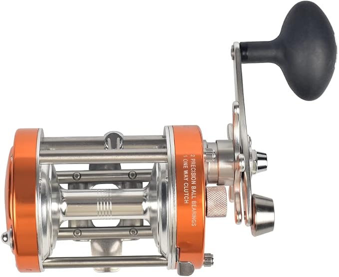 ANCIENT MARINER 6000 Round Baitcasting Fishing Reels, More Powerful Ancient Mariner Reels 6000 Catfish Striper, Right/Left Hand
