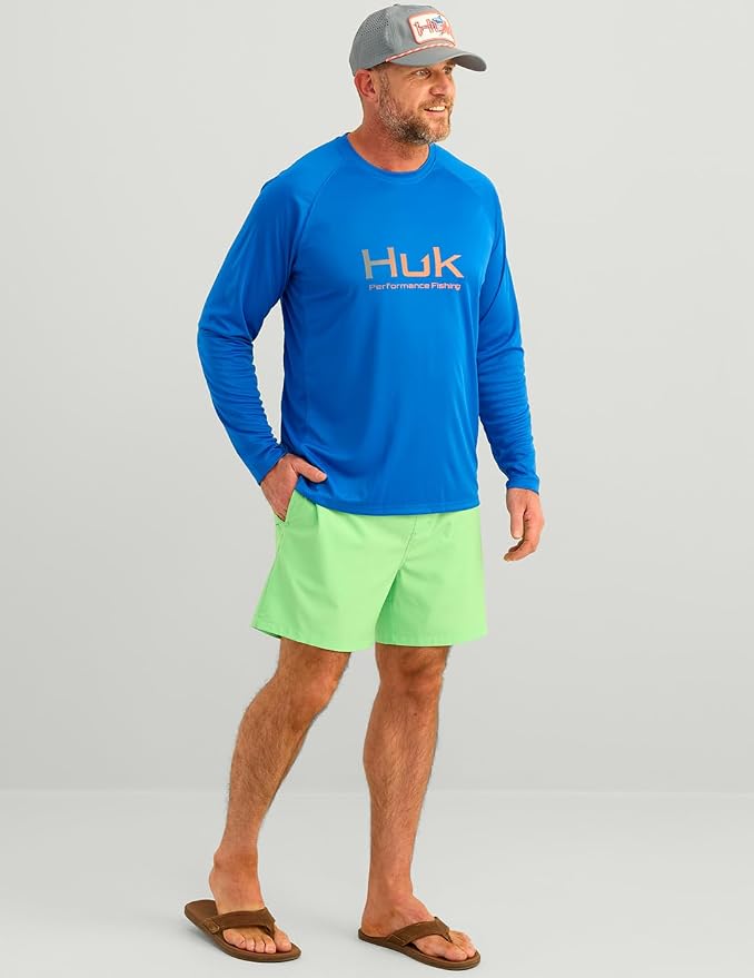 HUK Men's Pursuit Vented Long Sleeve Fishing Shirt (+30 UPF)