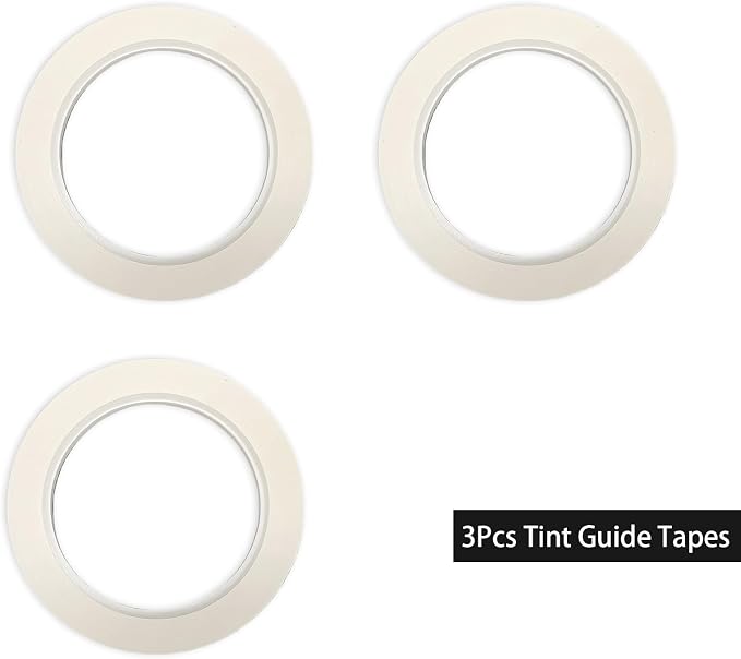 Window Tint Tools 3Pcs Tint Guide Tape(130inch Long per Coil),Window Tint Kit Tint Cutting Guide Line Tape for Window Tinting Application