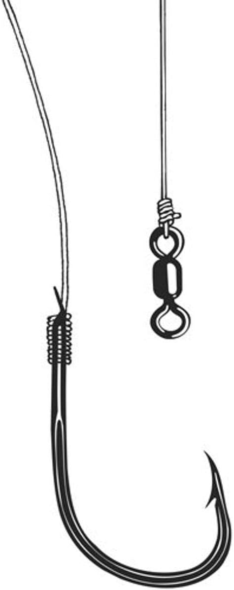 Owner Ghost Leaders with Fluorocarbon Line and Needle Point Hooks