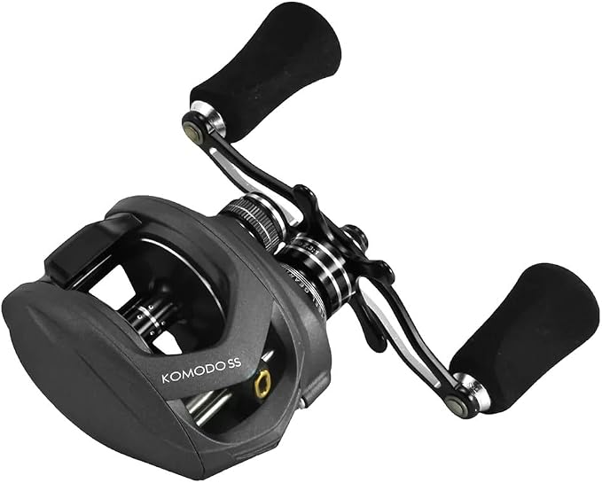 Okuma Komodo SS Large Capacity Aluminum Frame Stainless Steel Gears Low Profile Baitcaster