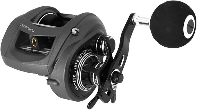 Okuma Komodo SS Large Capacity Aluminum Frame Stainless Steel Gears Low Profile Baitcaster