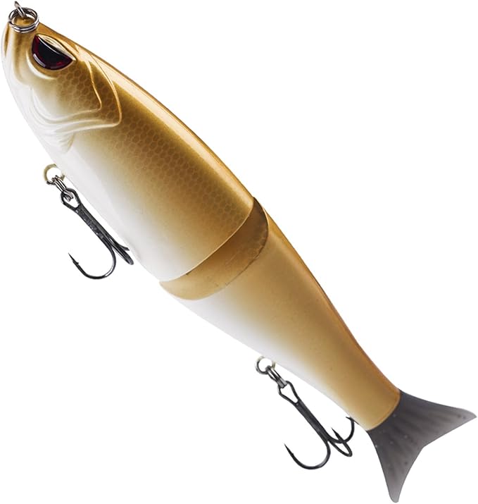 Glide Bait, Slow Sinking Swimbait, Topwater Hard Lures for Bass Catfish,Pike Perch, Freshwater or Saltwater