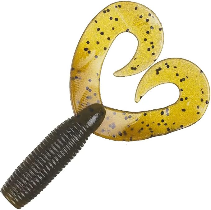 Yamamoto 4"/5" Double Tail Grub Soft Plastic Fishing Angling Swimbait Lures with Crawfish Design - 20 Pack